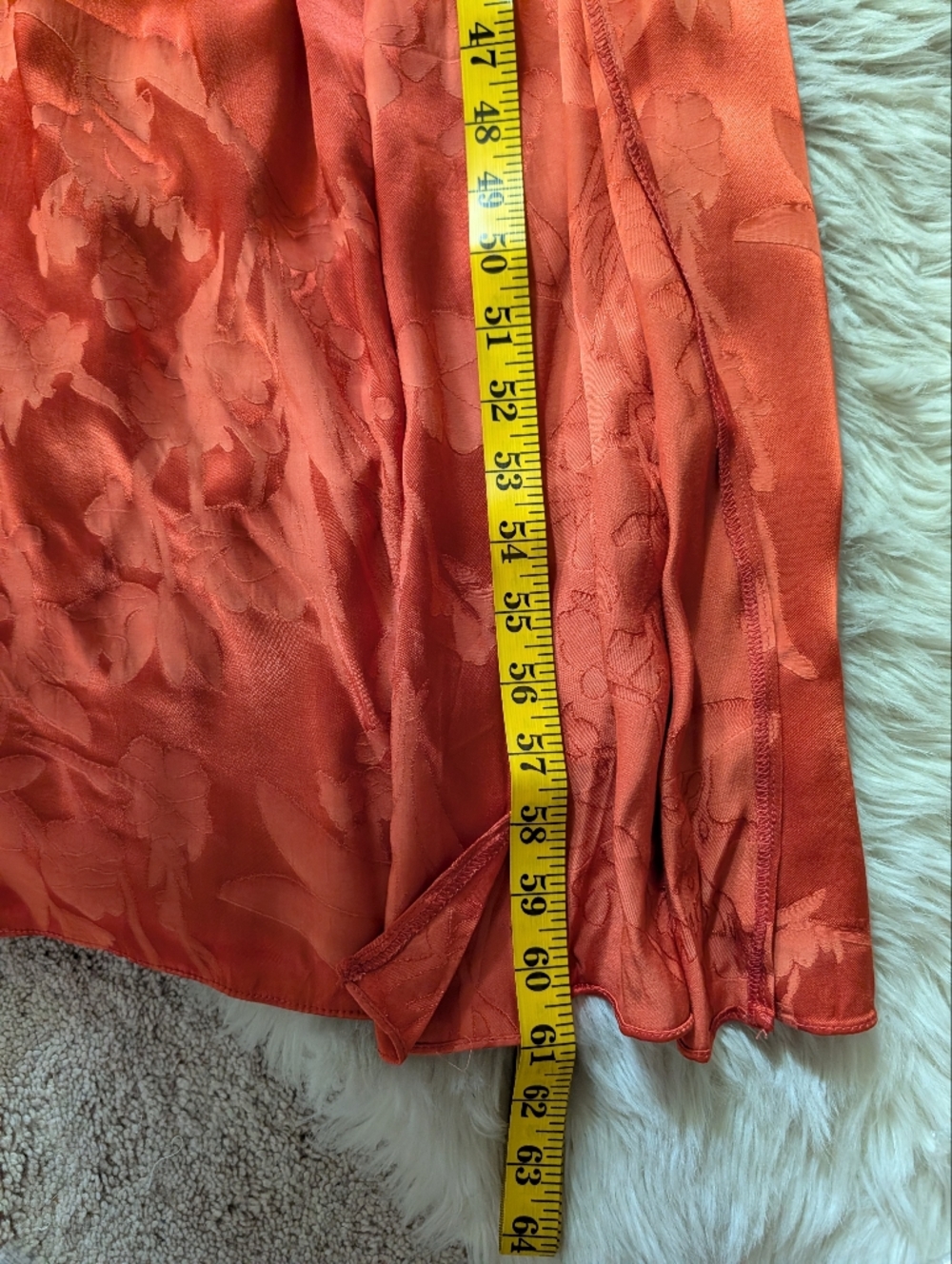 NWT Azazie Jianna Flutter Sleeves Maxi Dress in Rust - Picture 13 of 16